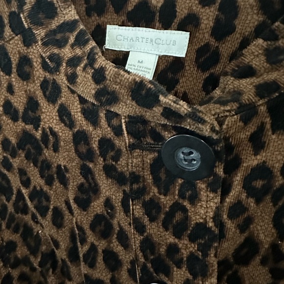 Leopard Print Button Up Jacket - Picture 6 of 6